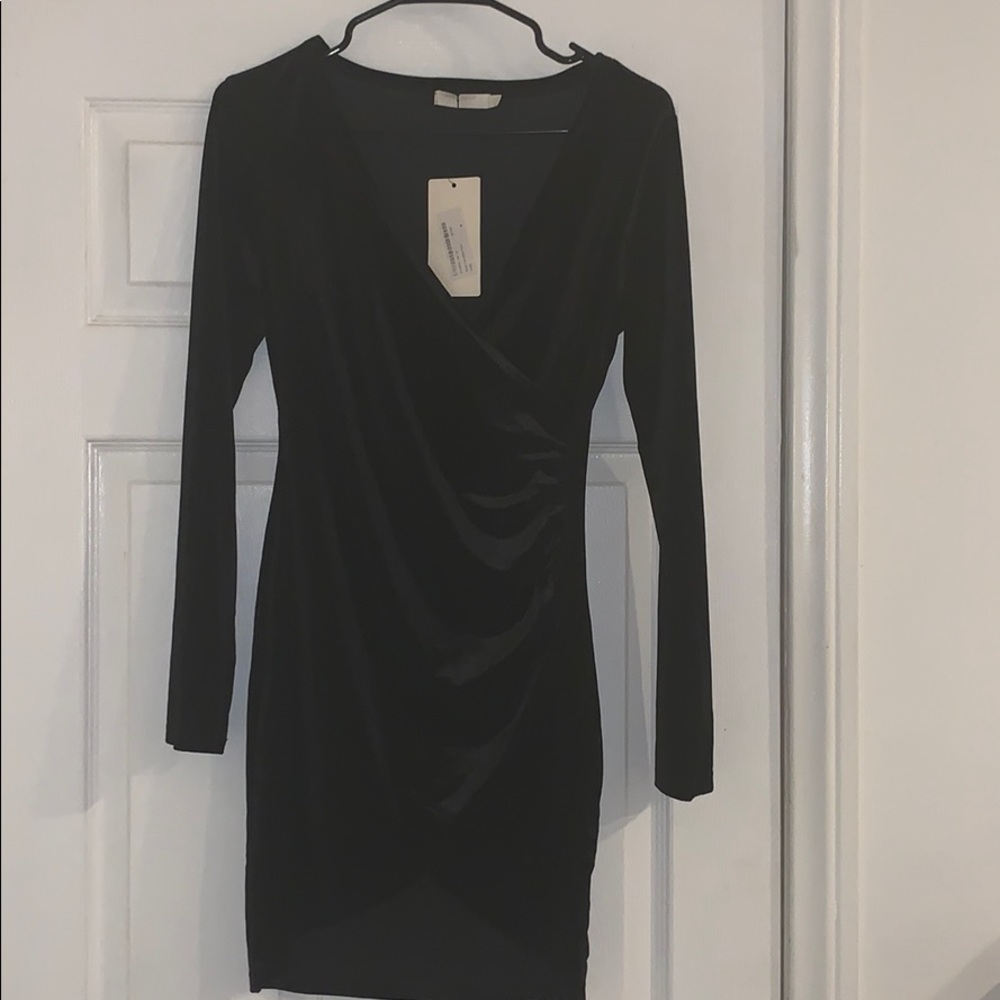 Black Velvet Mini Dress US size M